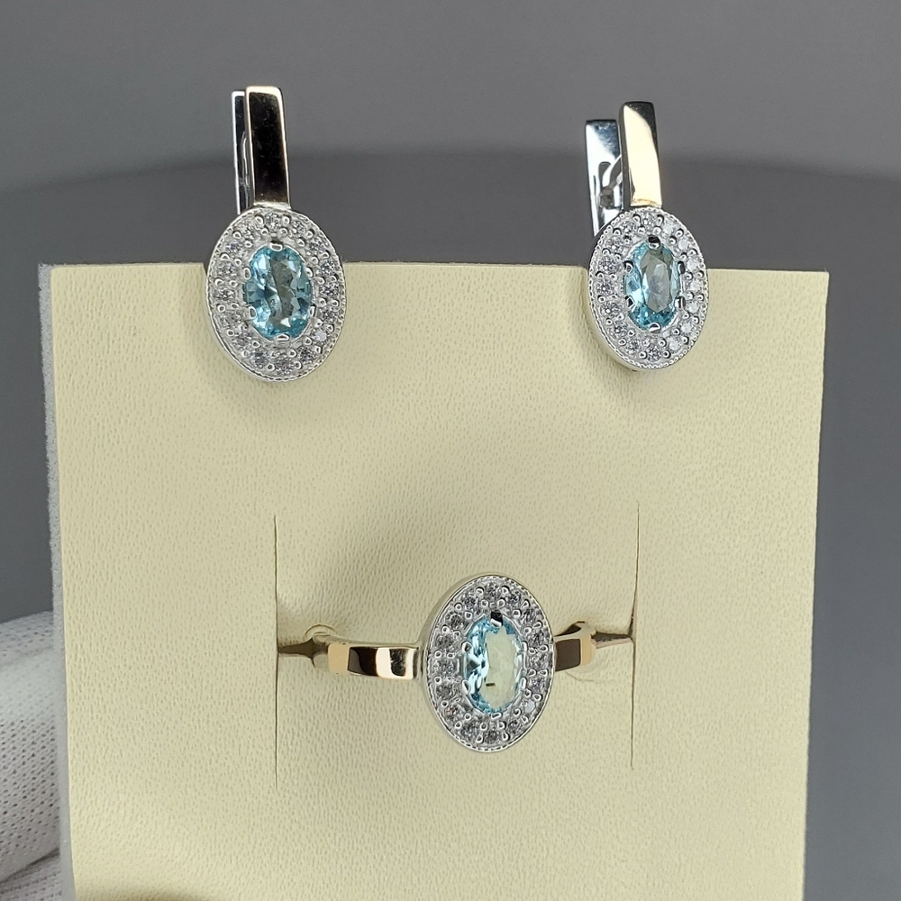 Set of Sterling Silver EARRINGS Sterling Silver RING